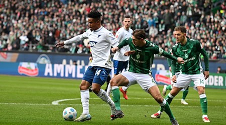 Die TSG 1899 Hoffenheim um Gift Orban (l) setzte sich in beiden Testspielen gegen Werder Bremen um Niklas Stark durch. / Foto: Carmen Jaspersen/dpa