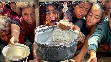 Machen statt Reden - Hannover und Düsseldorf möchten vorangehen und Kriegskindern helfen. (Archivbild) / Foto: Moaz Abu Taha/APA Images via ZUMA Press Wire/dpa