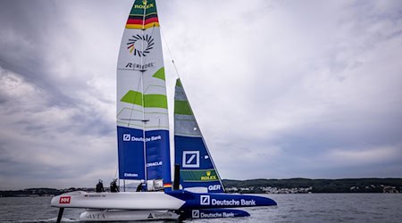 Erstmals in Deutschland: Die internationale Rennserie Sail GP / Foto: Jens Büttner/dpa
