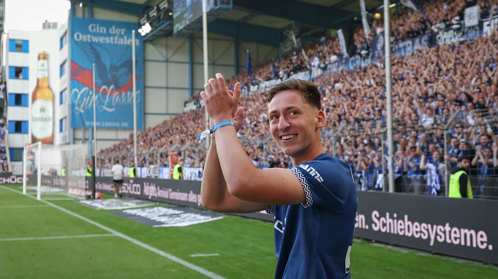 Marius Wörl kehrt zu Arminia Bielefeld zurück. / Foto: Friso Gentsch/dpa