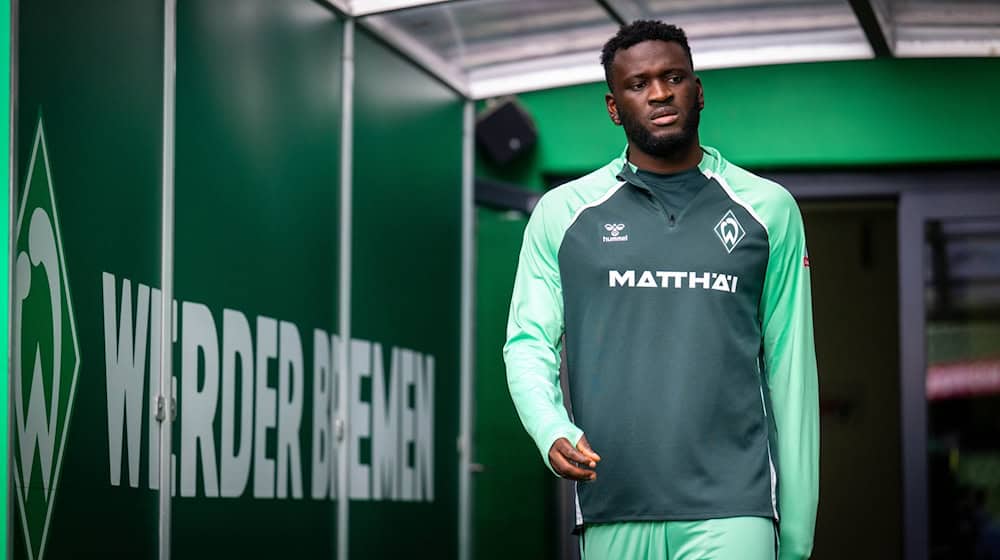 Werders neuer Stürmer Victor Boniface. / Foto: Sina Schuldt/dpa