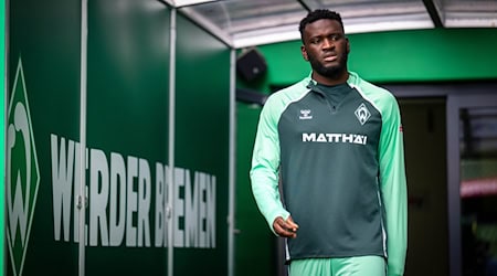 Werders neuer Stürmer Victor Boniface. / Foto: Sina Schuldt/dpa