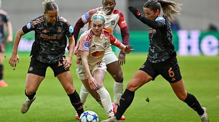 Duell bei der vergangenen Ausgabe der Champions League: Bayern München - Olympique Lyon. / Foto: Peter Kneffel/dpa Duell bei der vergangenen Ausgabe der Champions League: Bayern München - Olympique Lyon. / Foto: Peter Kneffel/dpa