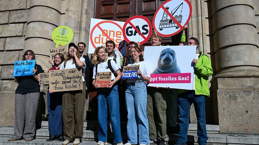 Fridays For Future und die Deutschen Umwelthilfe planen ein Protestcamp gegen die anstehenden Gasbohrungen vor der Nordseeinsel Borkum. / Foto: Katharina Kausche/dpa
