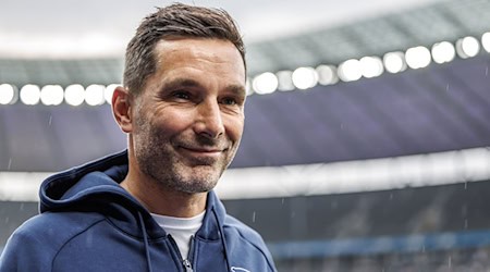 Hertha-Trainer Leitl glaubt an den Aufschwung seines Teams.  / Foto: Andreas Gora/dpa