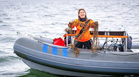 Taucher des Vereins Ghost Diving Germany haben viele Geisternetze aus der Nordsee vor der niedersächsischen Küste geborgen.  / Foto: Sina Schuldt/dpa
