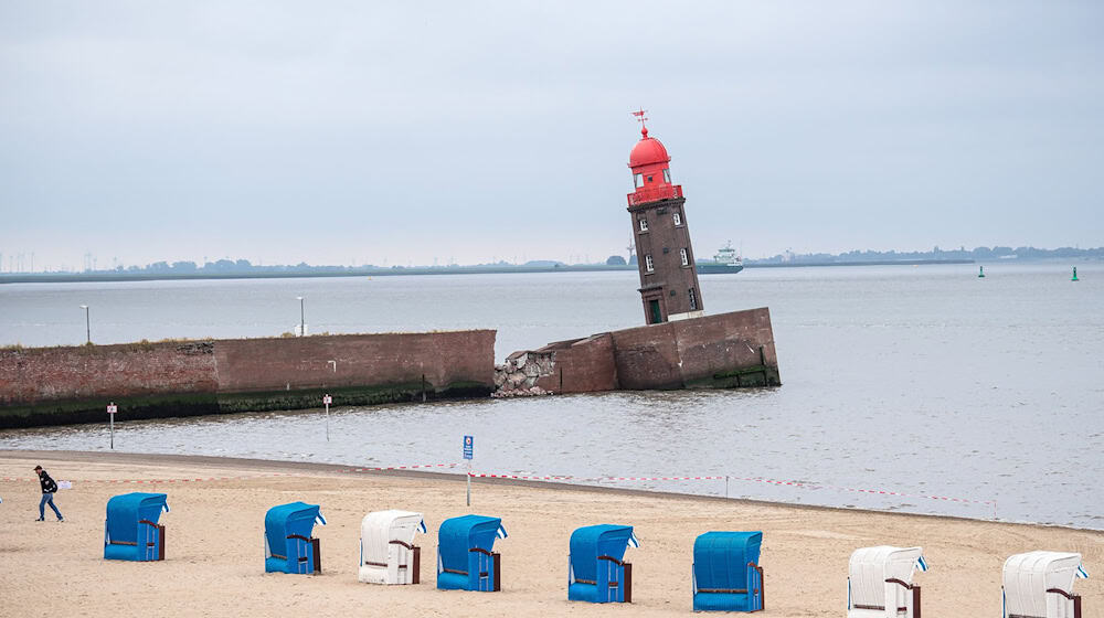 Die Nordmole in Bremerhaven soll neu gebaut werden. (Archivbild) / Foto: Sina Schuldt/dpa