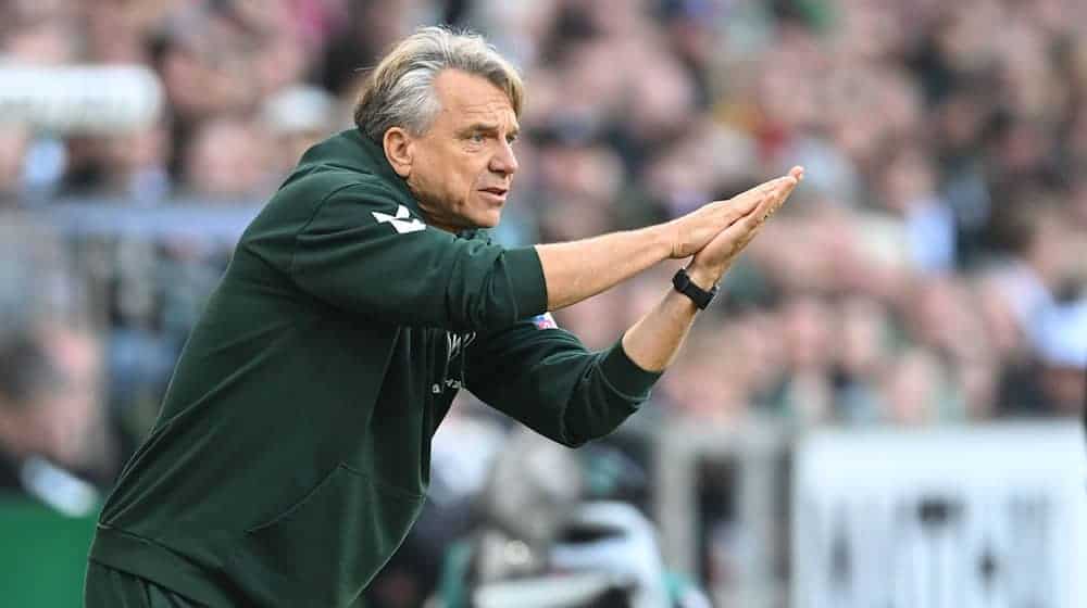 Trainer Horst Steffen und Werder Bremen spielen am Samstag beim 1. FC Heidenheim. / Foto: Carmen Jaspersen/dpa
