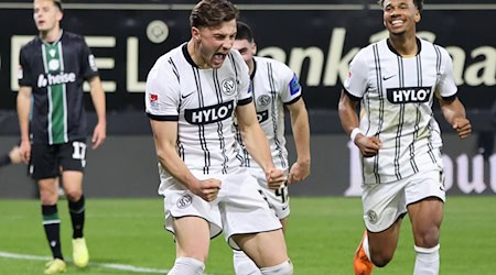 Lukas Petkov erzielt das 1:0 und war mit bester Mann auf dem Platz. / Foto: Sebastian Bach/Fußball-News Saarland/dpa Lukas Petkov erzielt das 1:0 und war mit bester Mann auf dem Platz. / Foto: Sebastian Bach/Fußball-News Saarland/dpa