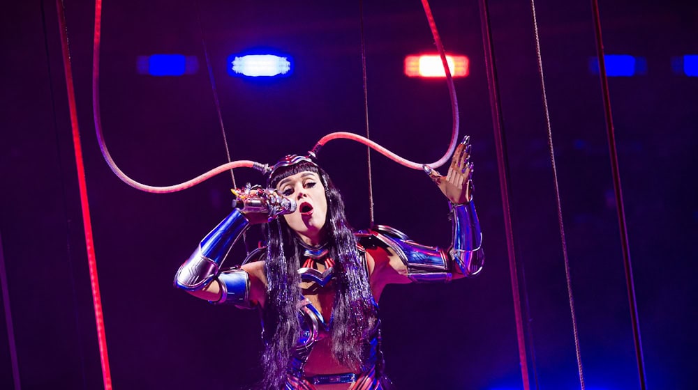 Vier Konzerte der Sängerin sind in Deutschland geplant, nach Perrys Auftritt in Hannovers ZAG-Arena sollen Auftritte in Berlin (21. Oktober), Köln (23. Oktober) und München (31. Oktober) folgen.  / Foto: Moritz Frankenberg/dpa