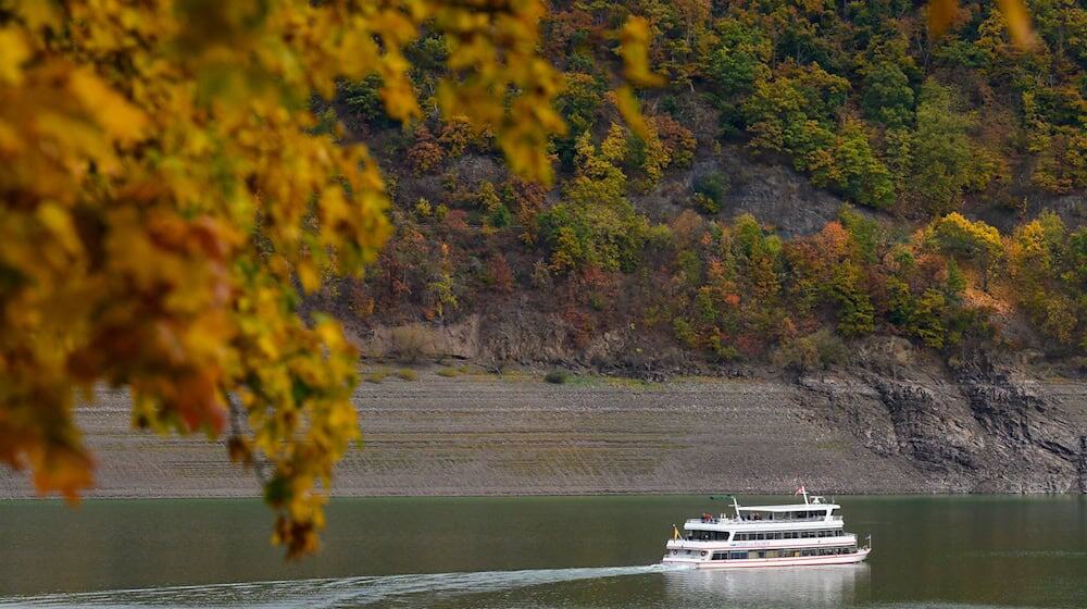 Die Schiffstouren werden wegen des Niedrigwassers kürzer. / Foto: Swen Pförtner/dpa