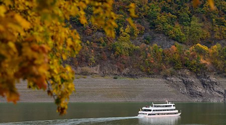 Die Schiffstouren werden wegen des Niedrigwassers kürzer. / Foto: Swen Pförtner/dpa