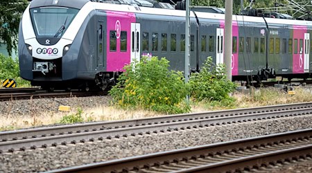 20 Männer setzten einen Regionalzug fest und besprühen ihn mit Graffiti. (Symbolbild) / Foto: Hauke-Christian Dittrich/dpa