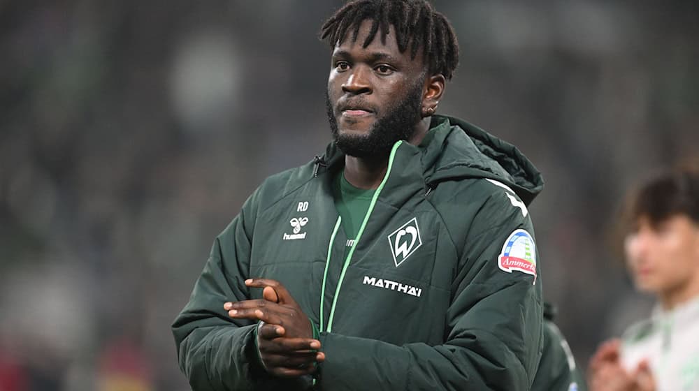 Victor Boniface bei Werder Bremen. / Foto: Carmen Jaspersen/dpa