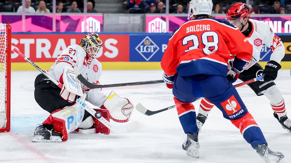 Die Fischtown Pinguins Bremerhaven in der Champions League. / Foto: Christian Merz/KEYSTONE/dpa