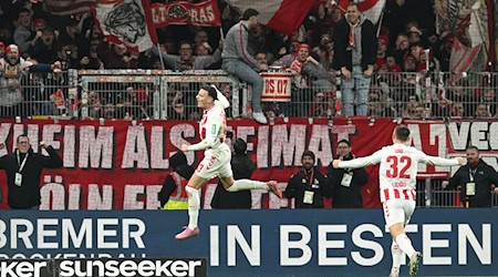 Kölner Jubel: Saïd El Mala hat dem FC in Bremen einen Punkt gerettet.  / Foto: Carmen Jaspersen/dpa