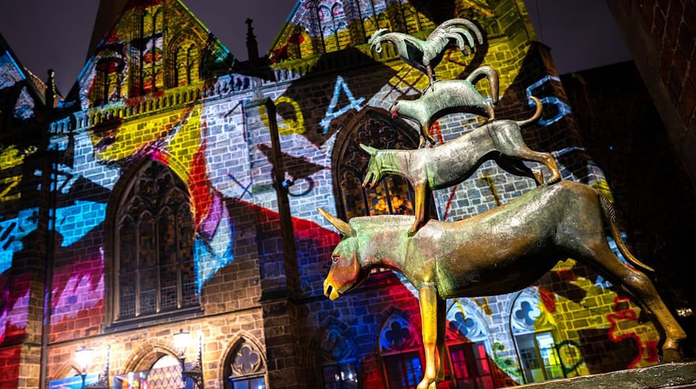 Die Bremer Lichtkunst fällt 2026 aus. (Archivbild)  / Foto: Sina Schuldt/dpa