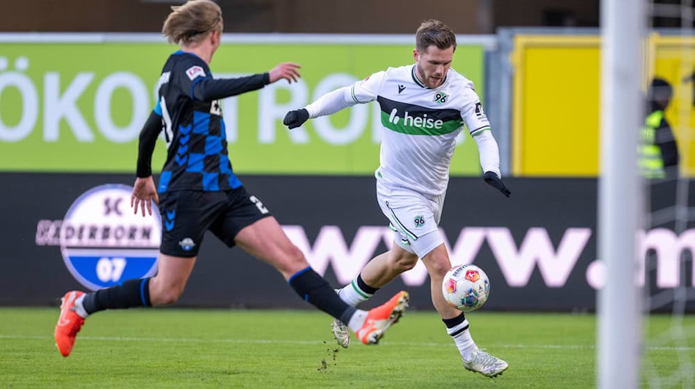 Källman brachte Hannover in Führung. / Foto: David Inderlied/dpa