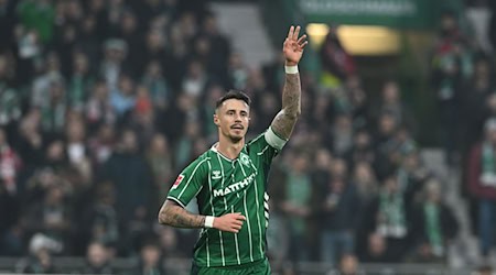 Marco Friedl brachte Werder per Kopf in Führung. / Foto: Carmen Jaspersen/dpa