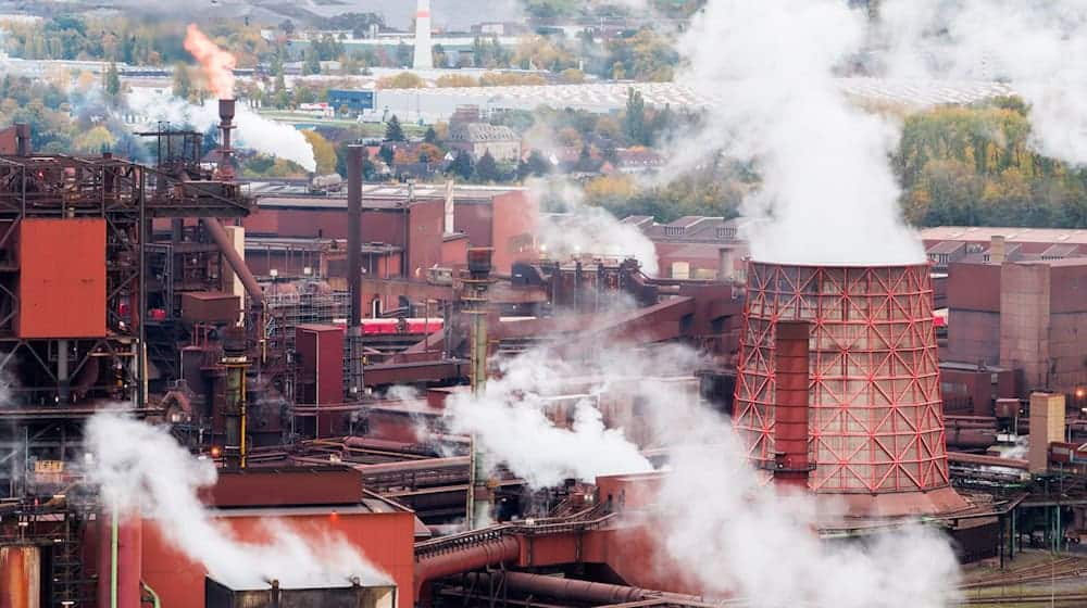 Bei einem «Stahlgipfel» im Bundeskanzleramt wollen Politik und Wirtschaft über die Zukunft der deutschen Stahlindustrie sprechen. (Archivbild) / Foto: Julian Stratenschulte/dpa