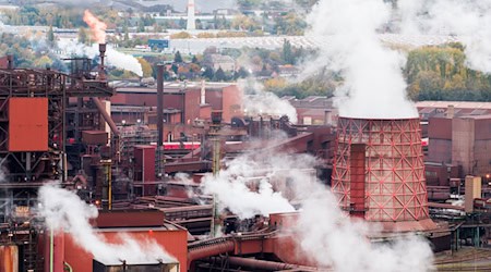 Bei einem «Stahlgipfel» im Bundeskanzleramt wollen Politik und Wirtschaft über die Zukunft der deutschen Stahlindustrie sprechen. (Archivbild) / Foto: Julian Stratenschulte/dpa