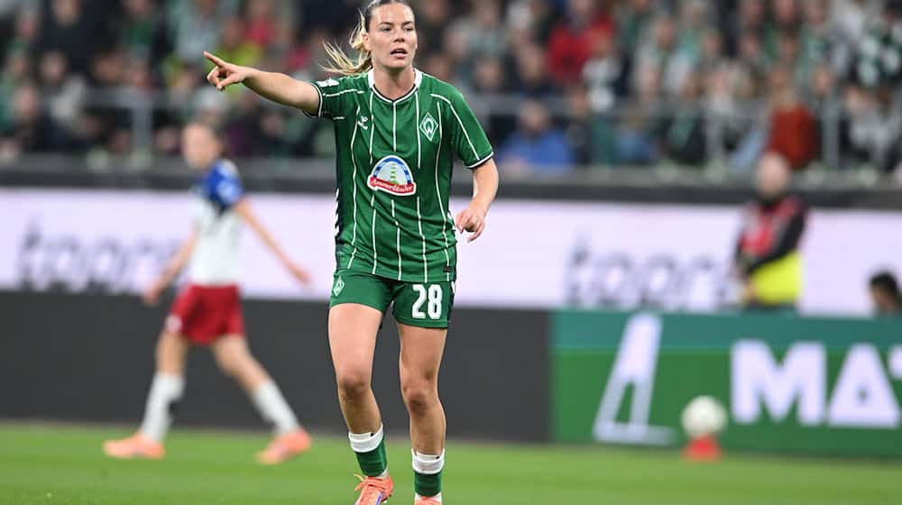 Ihr gelang der Ausgleich gegen RB Leipzig: Juliane Wirtz von Werder Bremen (Archivbild) / Foto: Carmen Jaspersen/dpa