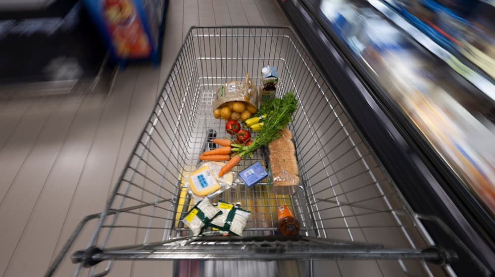 Ein Supermarktmitarbeiter stoppte die Diebe mit den vollen Einkaufswagen. (Symbolbild) / Foto: Philip Dulian/dpa