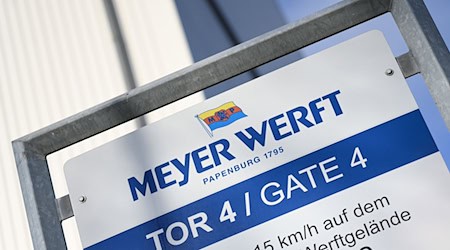 Die Meyer Werft gehört zu jeweils 40 Prozent dem Bund und dem Land Niedersachsen. (Archivbild) / Foto: Lars Penning/dpa
