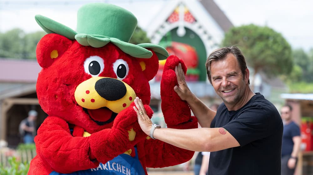 Die Erlebnisdörfer vom Erdbeeranbaubetrieb Karls sind vor allem im Norden und Osten bei Familien beliebt. (Archivbild) / Foto: Sebastian Kahnert/dpa