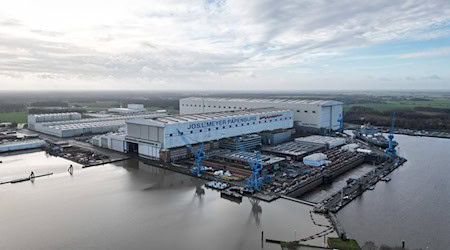 Die Meyer Werft darf sich über einen neuen Auftrag freuen. / Foto: Lars Penning/dpa