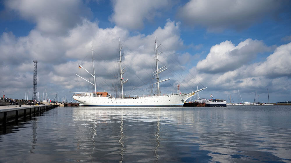 Im April soll die «Gorch Fock» in Kiel auslaufen. (Archivbild) / Foto: Stefan Sauer/dpa