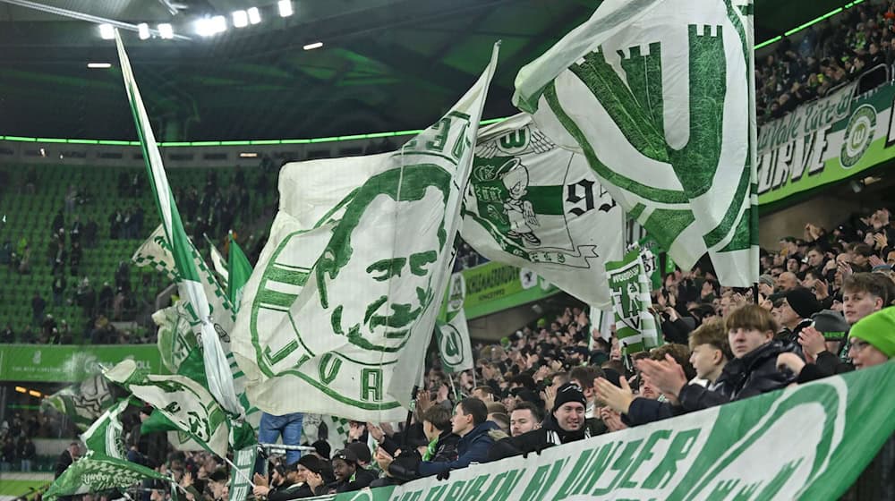 Fans des VfL Wolfsburg. (Archiv) / Foto: Swen Pförtner/dpa