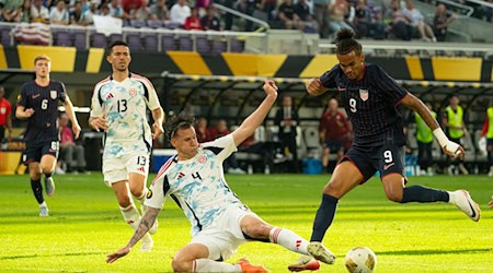 Vor Wechsel zum Hamburger SV: US-Stürmer Damion Downs (r). (Archivbild) / Foto: Jeff Wheeler/Star Tribune/AP/dpa