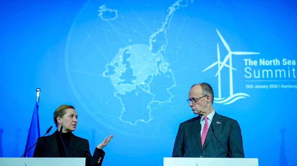 Merz und Frederiksen treten nicht nur mit Blick auf den Grönland-Konflikt mit den USA für ein stärkeres Europa ein.    / Foto: Kay Nietfeld/dpa