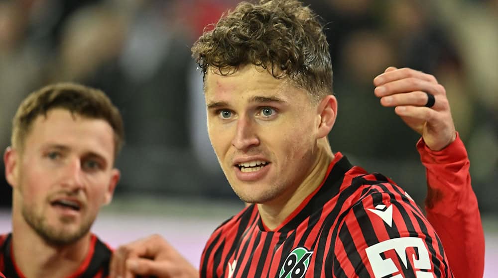 Torschütze für Hannover 96: Benedikt Pichler. / Foto: Swen Pförtner/dpa