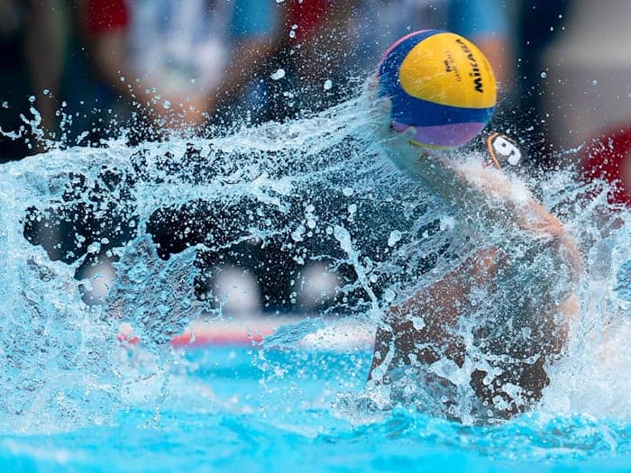 Wasserball. (Symbolbild) / Foto: Bernd Thissen/dpa