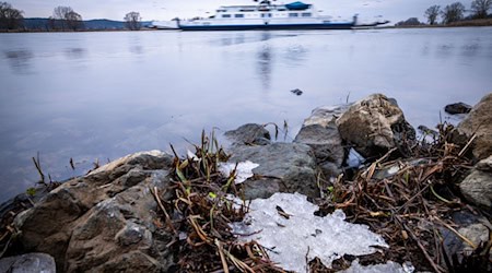 Die Fähre musste ihren Betrieb wegen Eisgangs auf der Elbe einstellen. (Archivbild) / Foto: Jens Büttner/dpa