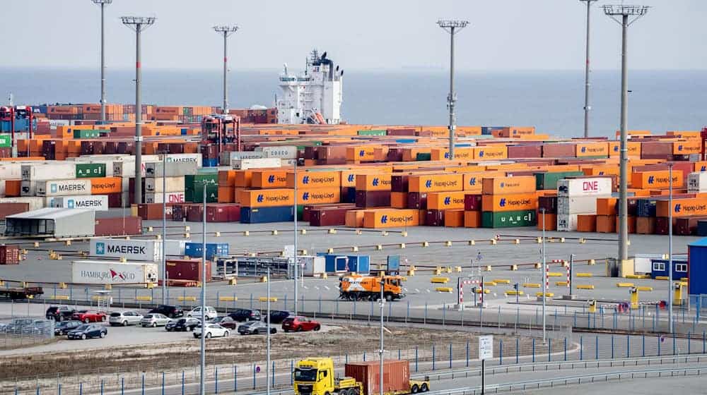 Durch den Austritt der giftigen Flüssigkeit wurden drei Menschen im JadeWeserPort verletzt. (Archivbild) / Foto: Hauke-Christian Dittrich/dpa