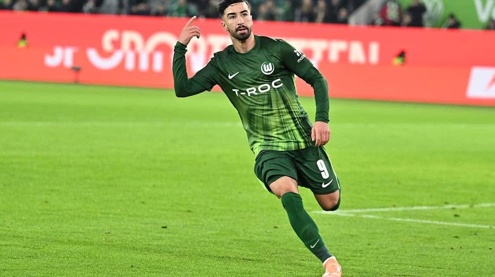 Zurück im Wolfsburg-Kader: Mohammed Amoura. / Foto: Swen Pförtner/dpa