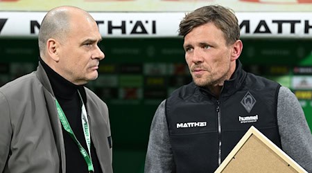 Werder-Boss Klaus Filbry hält weiter zu Sport-Geschäftsführer Clemens Fritz. (Archivbild) / Foto: ---/dpa