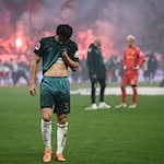 Hohe Geldstrafe für Werder Bremen. / Foto: Christian Charisius/dpa