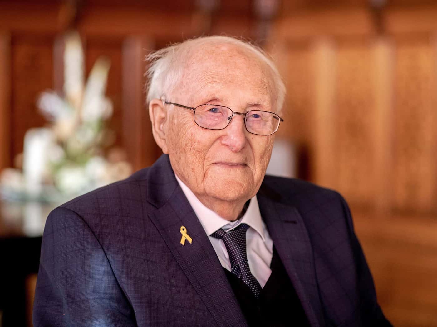 Zu seinem 101. Geburtstag hat der Holocaust-Überlebende Albrecht Weinberg Glückwünsche von Ministerpräsident Olaf Lies (SPD) bekommen. (Archivbild) / Foto: Hauke-Christian Dittrich/dpa