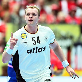 Wechselt 2027 zum THW Kiel: Handball-Nationalspieler Justus Fischer. / Foto: Sina Schuldt/dpa