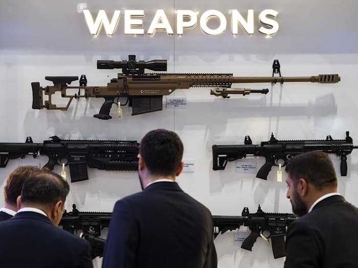 In London gilt die DSEI als wichtigste Verteidigungs- und Sicherheitsmesse des Vereinigten Königreichs. (Archivbild) / Foto: Ben Whitley/PA Wire/dpa