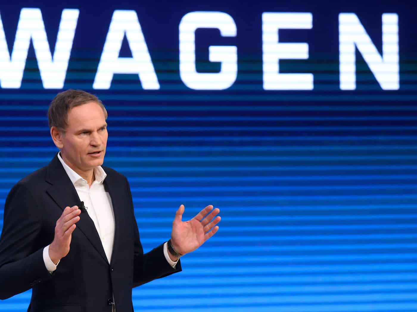 Konzernchef Blume will bei Ende des Jahres für VW ein neues Zukunftsbild 2030 vorlegen. / Foto: Julian Stratenschulte/dpa