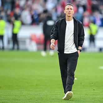 Die Zukunft von Daniel Bauer beim VfL Wolfsburg ist weiter ungewiss. / Foto: Harry Langer/dpa