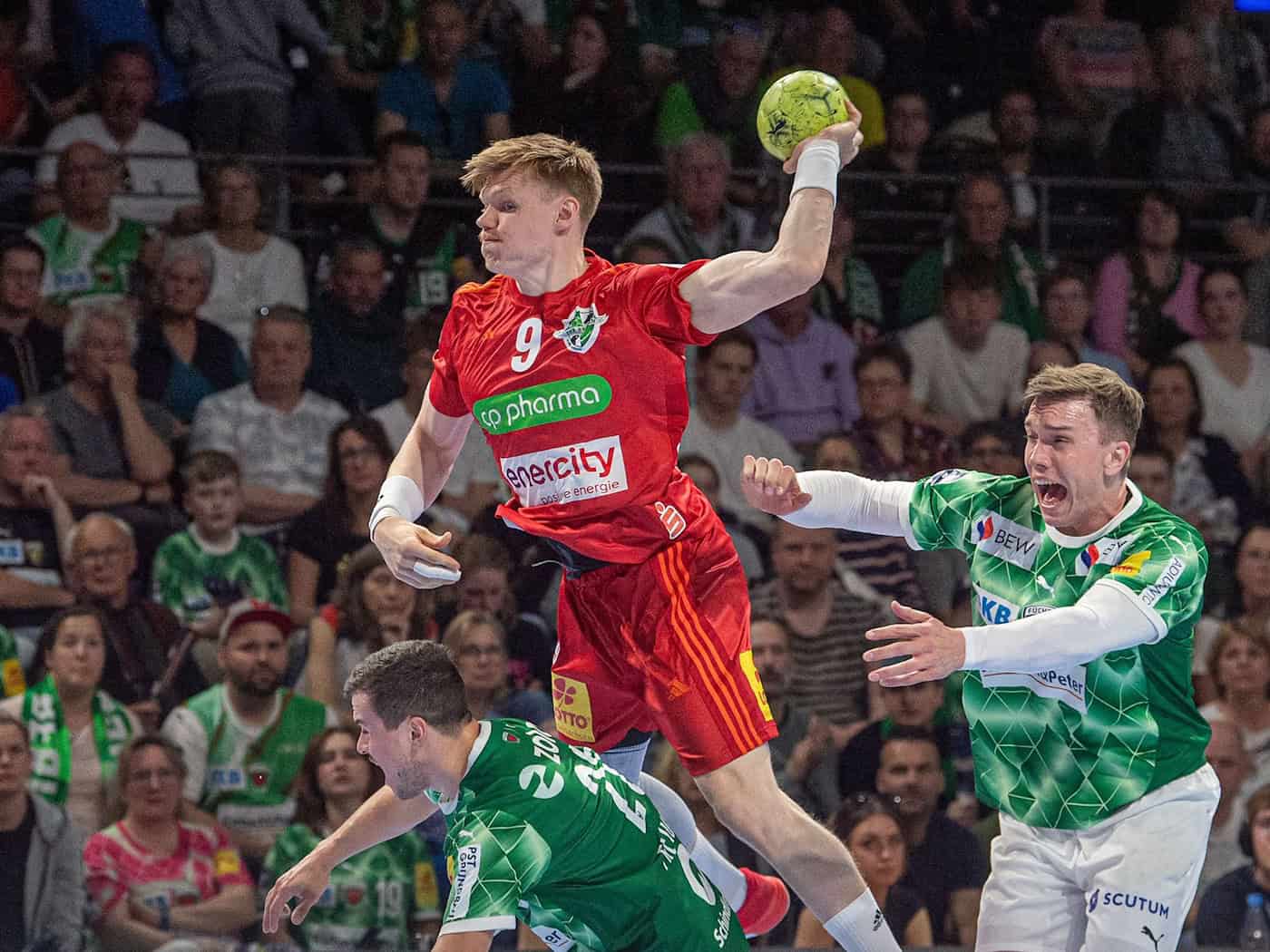 Vilhelm Poulsen bleibt bei der TSV Hannover-Burgdorf. (Archivbild) / Foto: Sebastian Räppold/Sportfoto Matthias Koch/dpa