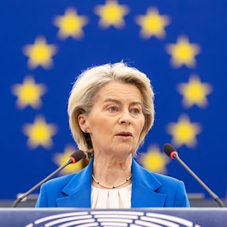 Ursula von der Leyen ist seit 2019 Präsidentin der Europäischen Kommission. (Archivbild) / Foto: Philipp von Ditfurth/dpa