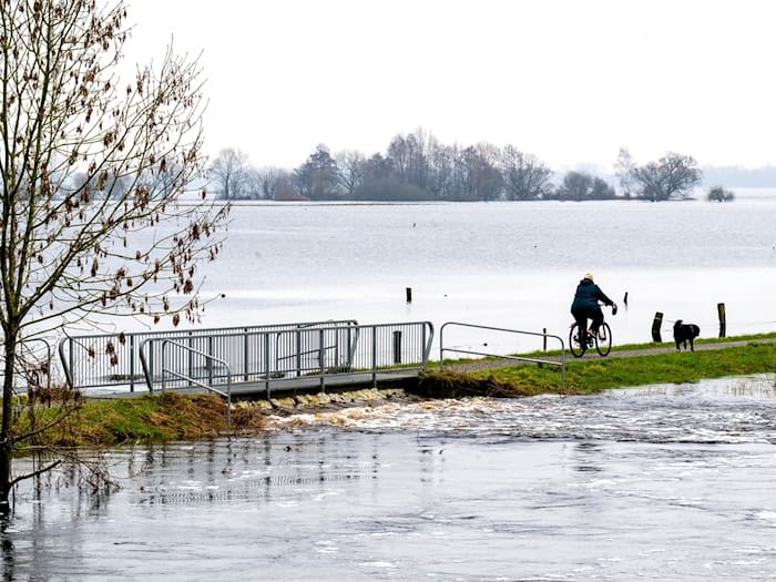 Das Hochwasser überflutete Ende 2023 Teile Niedersachsens und Bremen. / Foto: Sina Schuldt/dpa