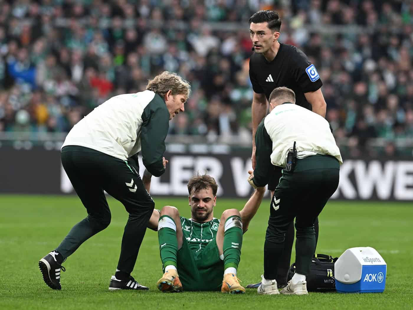 Werder-Stürmer Jovan Milosevic fällt auch gegen Mainz aus. (Archivbild) / Foto: Carmen Jaspersen/dpa
